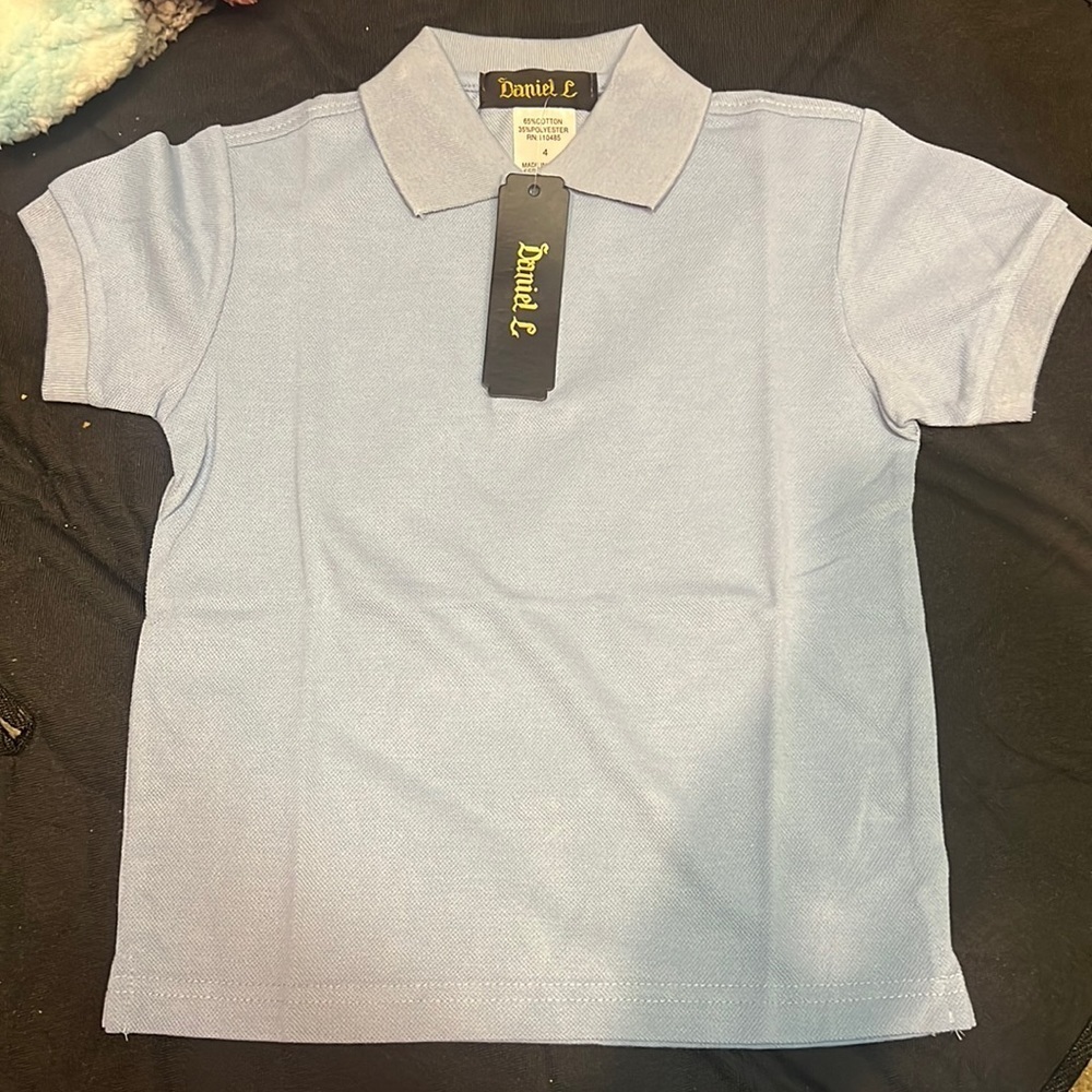 Boys blue polo shirt